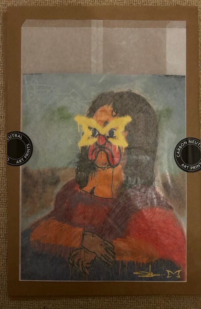 Slawn’s Mona Lisa (Slawn x Mertra VIP pop up print)