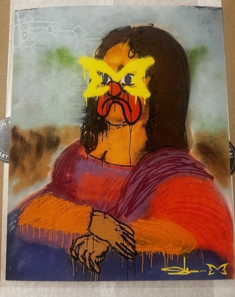 Slawn’s Mona Lisa (Slawn x Mertra VIP pop up print)