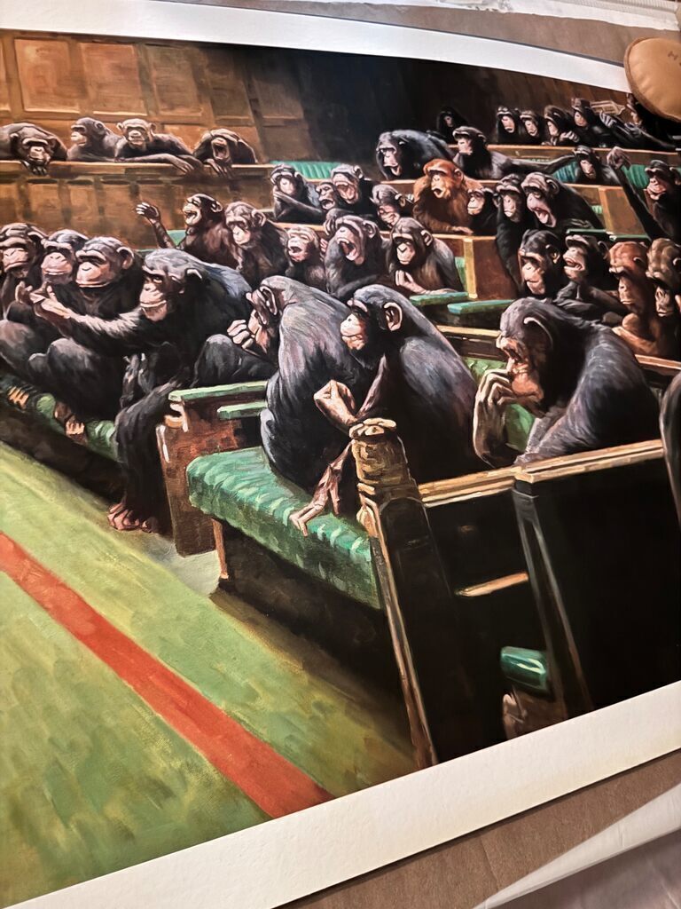 Monkey Parliament (Hand embellished TEST PROOF/ AP)