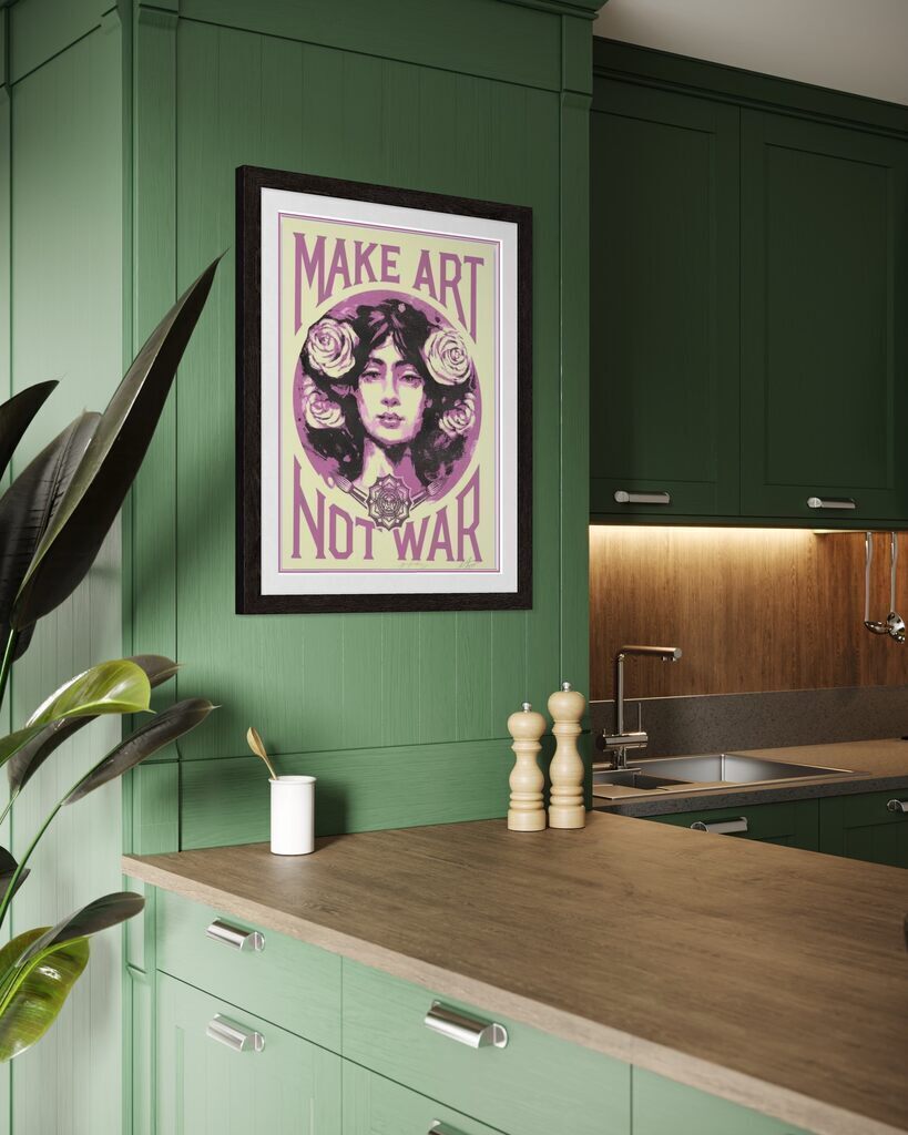Make Art Not War (Cream Variant)