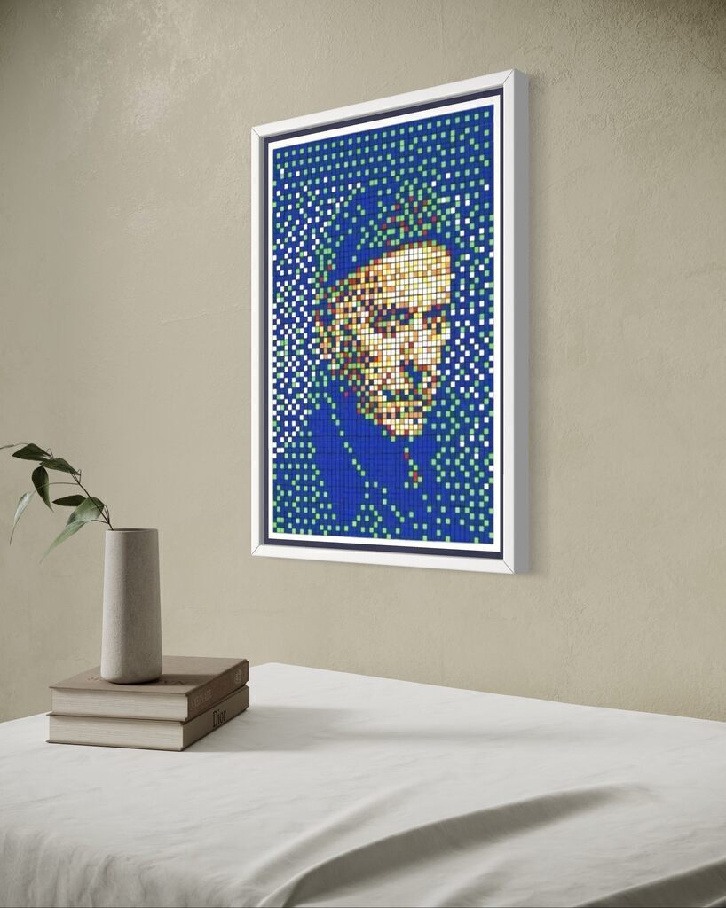 Rubik Enki Bilal ( Large signed print, framed) Revue portfolio