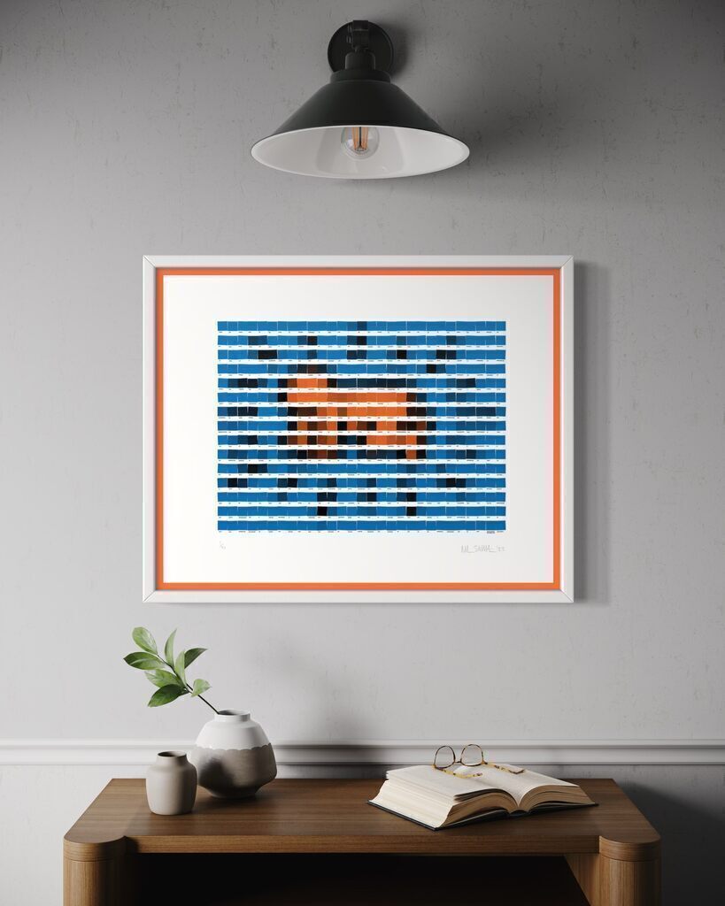 Radiant Baby (Haring Homage, framed)