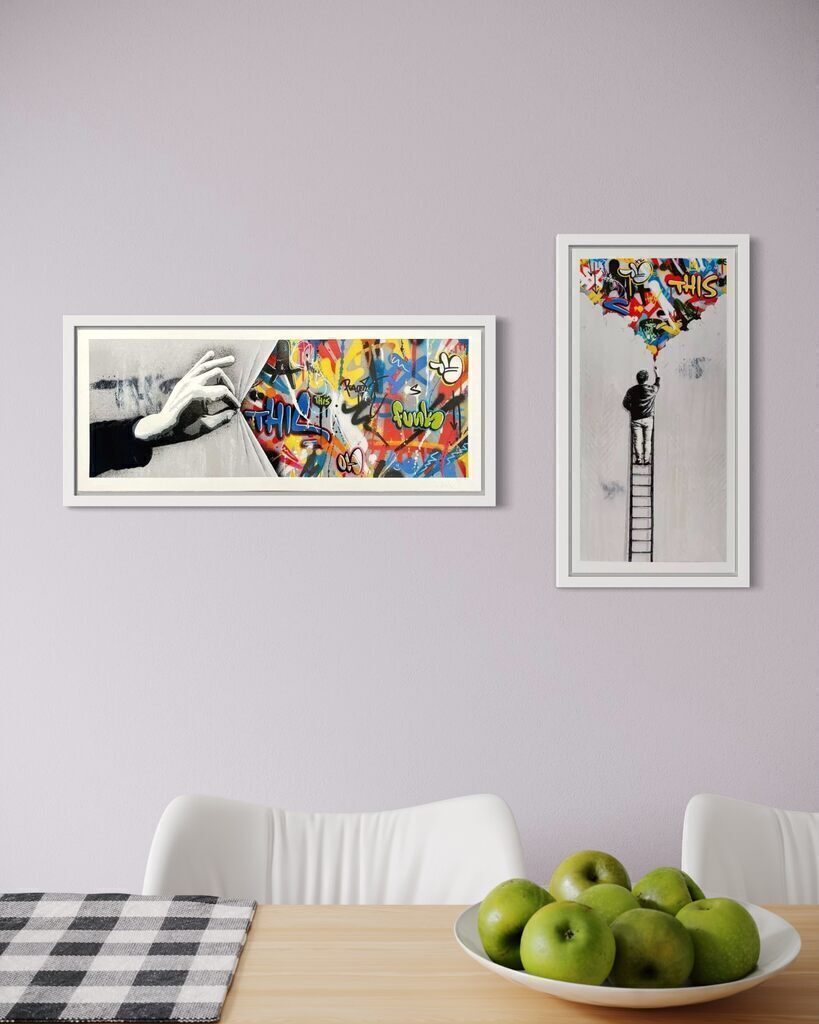 The Crack & Sneak Peek (framed in Shadow Box with “Whatson spacers”)