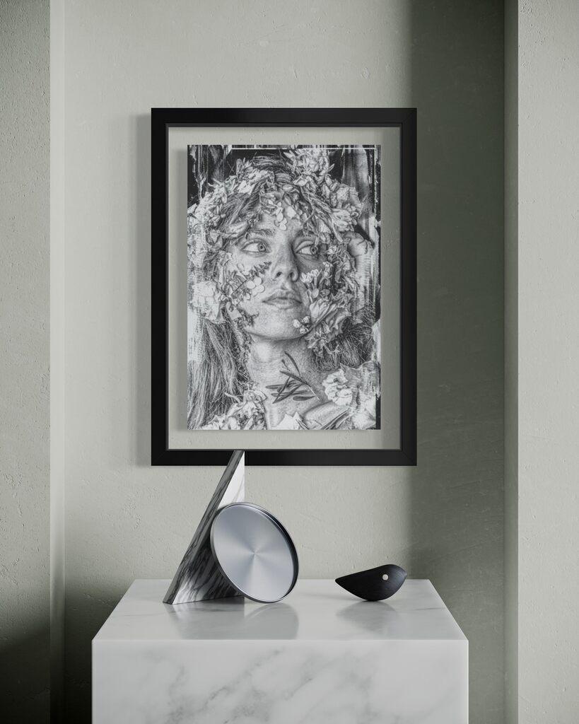Retrograde; metallic silver