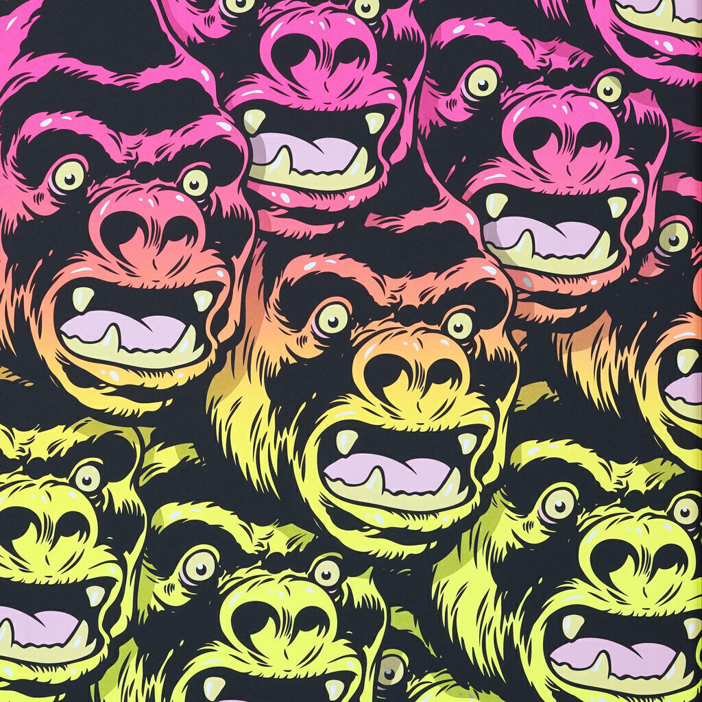 Untitled (Gorilla Heads) Flo Variant