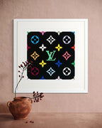 Super Flat Monogram Green (Louis Vuitton, Framed)