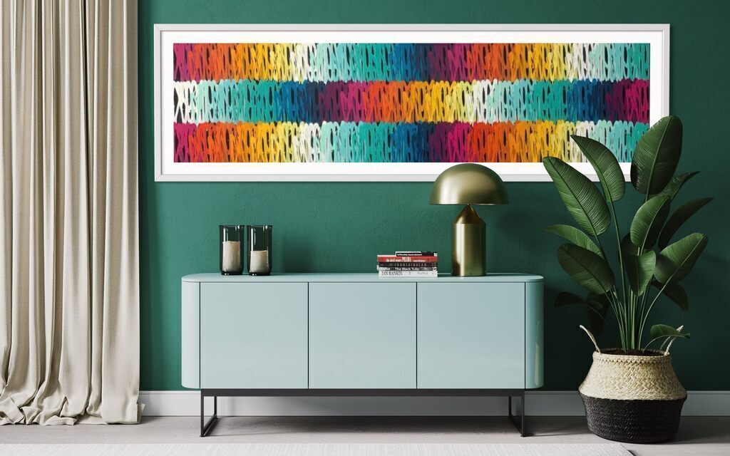 Jumbo Multi Tags XXL (8 foot long original painting on canvas)