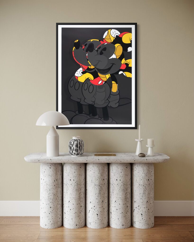 Double Mickey (Kick Black) Unique print