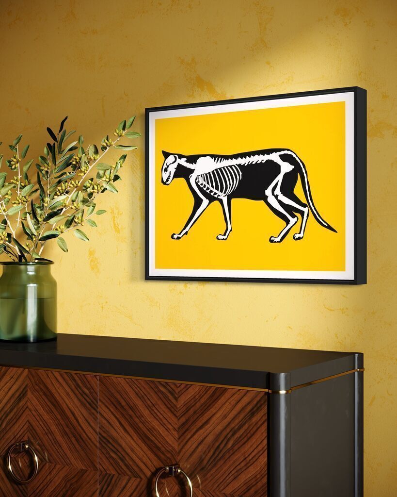 Skeleton Cat (Yellow Variant)