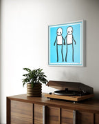 Holding Hands (Hand Signed, Blue Variant)
