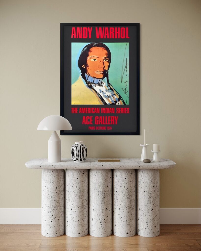 Ace Gallery Exhibition Poster "The American Indian Series" Black (Signed)