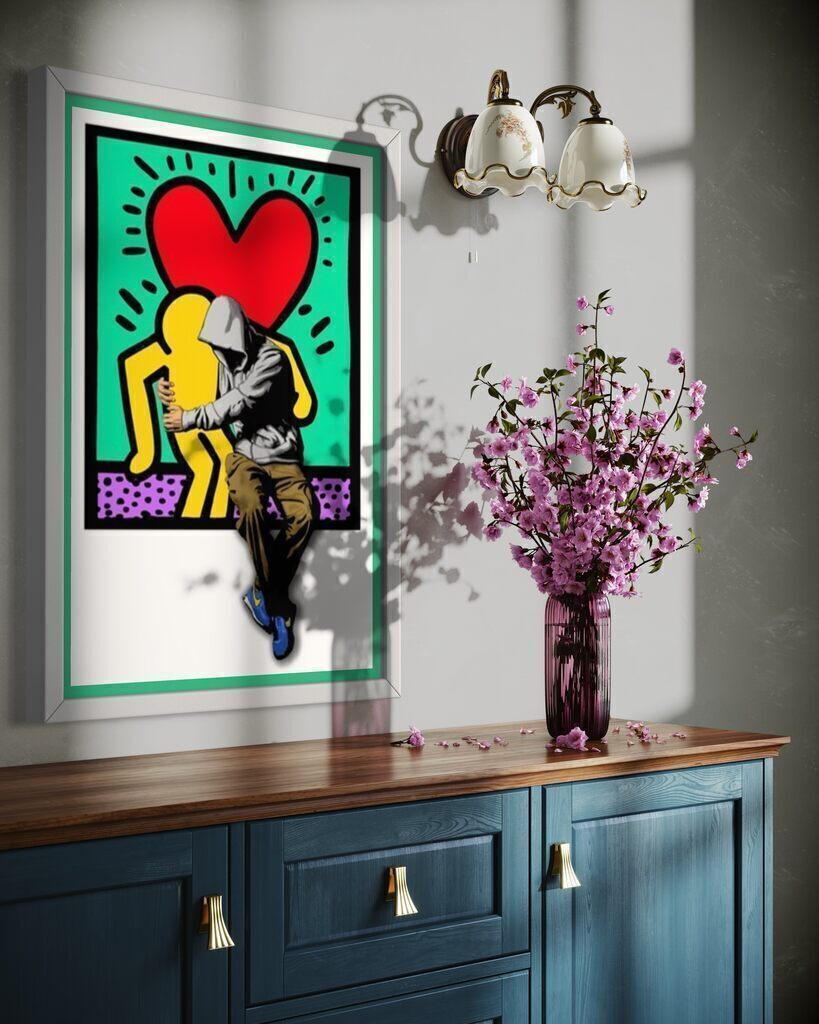 BFF (Valentines Day Haring homage)