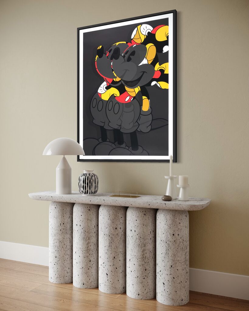 Double Mickey (Kick Black) Unique print