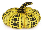 Set of Two Polka Dot Pumpkins (LARGE SIZE, PLUSH, RED WHITE & YELLOW BLACK)