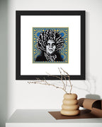 Psychedelic Andre - Pinnacle Blue Variant Blotter Print