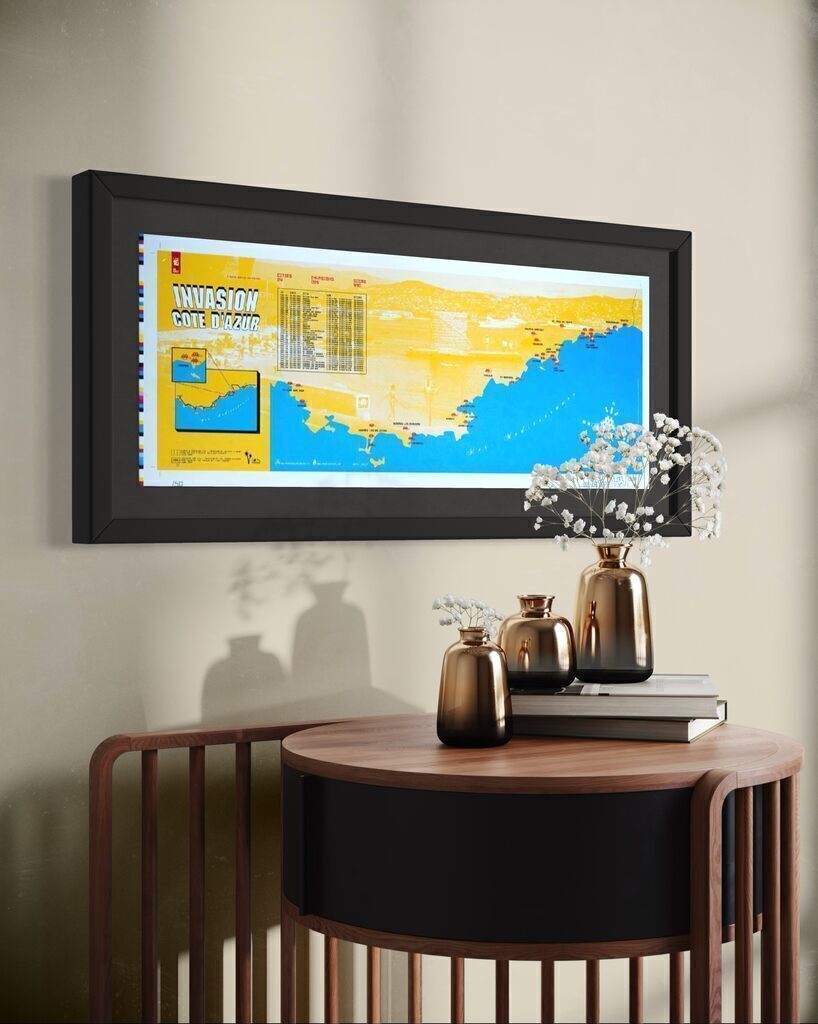Cote d'Azur Invasion (French Riviera signed Silkscreen)