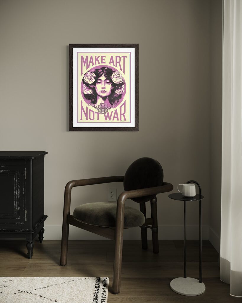 Make Art Not War (Cream Variant)