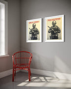 Projection Mirror (Domestic terrorist, paid agitator) Diptych