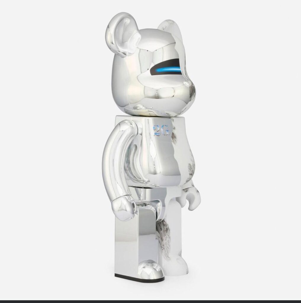 Bearbrick 1000% (Silver Variant, 2G)