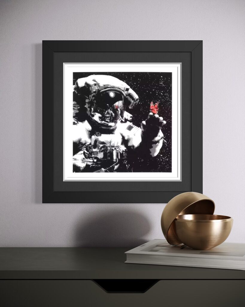 Eternal Reflection (Red Lilac, Museum Framed)