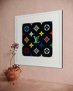 Super Flat Monogram Green (Louis Vuitton, Framed)