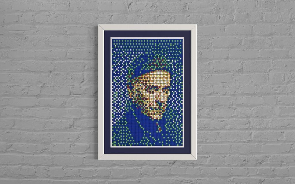 Rubik Enki Bilal ( Large signed print, framed) Revue portfolio