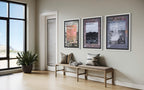Where the land meets the sea (Set of three signed lithographs)
