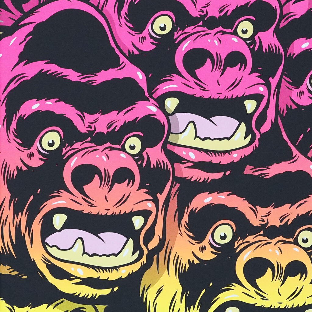 Untitled (Gorilla Heads) Flo Variant