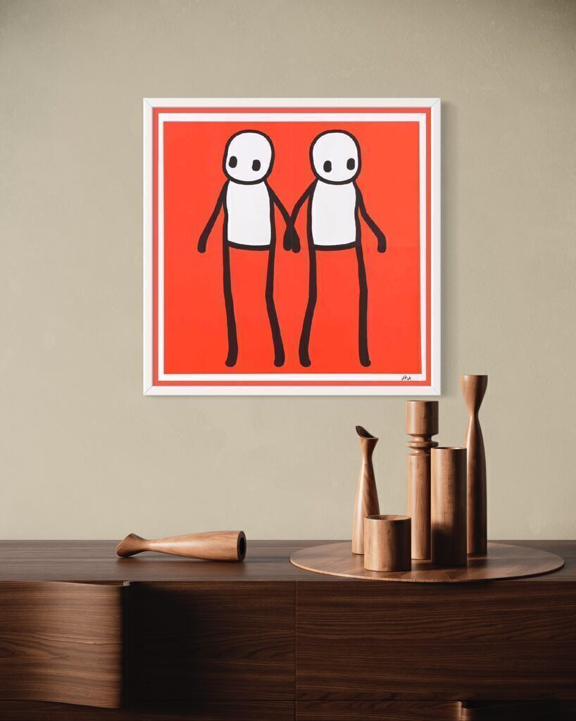 Holding Hands (Hand Signed, Red Variant)