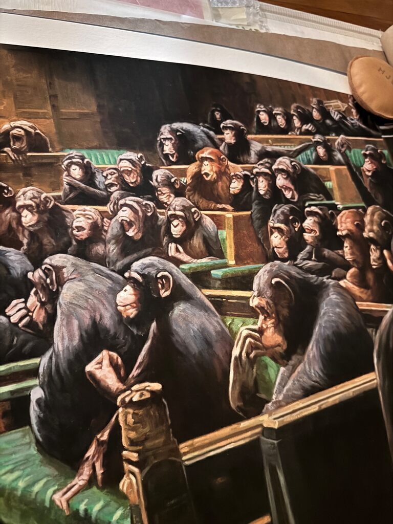 Monkey Parliament (Hand embellished TEST PROOF/ AP)