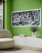 Minutemen (Triple Trouble, Original painting on boxing ring canvas)
