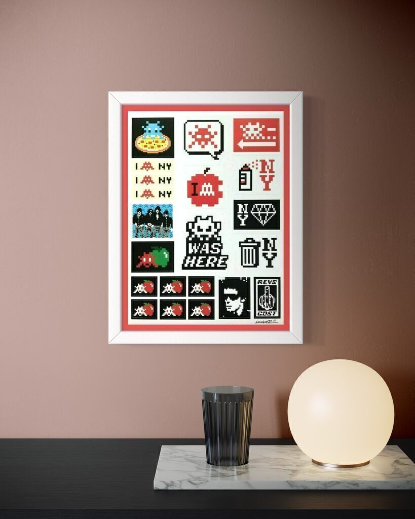 Big Apple (NYC) silkscreen sticker sheet( signed and dated, Stuck up Vol. 2)