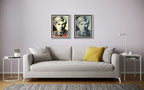 Andy Warhol Collages Diptych (TWO PRINTS, COLOR & SILVER EDITIONS)