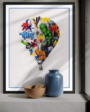 Balloon Etching (Heavily Hand Finished)