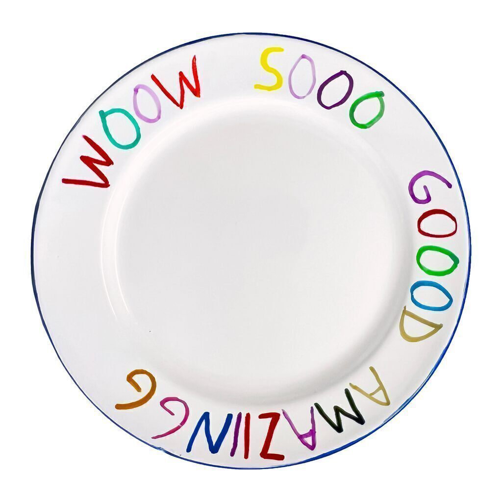 "Woow Sooo Goood Amazingg" Plate