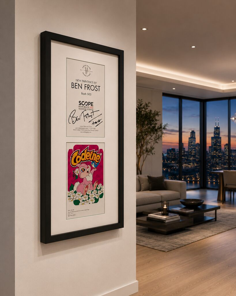 Lean on me / Codeine (Two Mini prints, Basel ‘22, Signed, Framed, Unique)