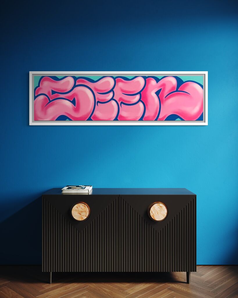 XL Jumbo Bubble Tag (Bubblegum & Blue)