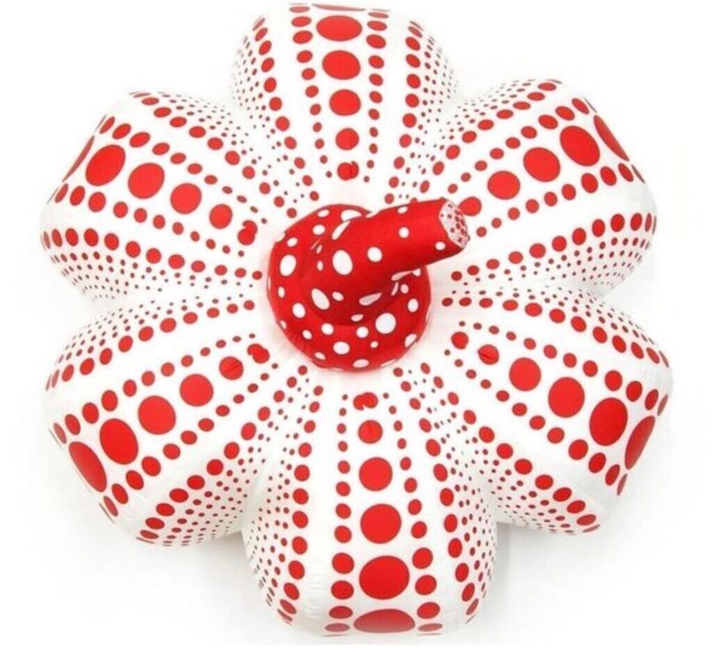 Set of Two Polka Dot Pumpkins (LARGE SIZE, PLUSH, RED WHITE & YELLOW BLACK)