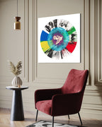 Beautiful Optimistic Peace and Love Dove Spin Painting (The Hope Paintings)