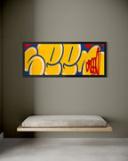 Jumbo Bubble Tag (Rare Yellow, Original Canvas Painting)