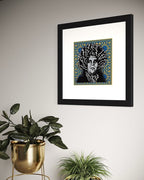 Psychedelic Andre - Pinnacle Blue Variant Blotter Print