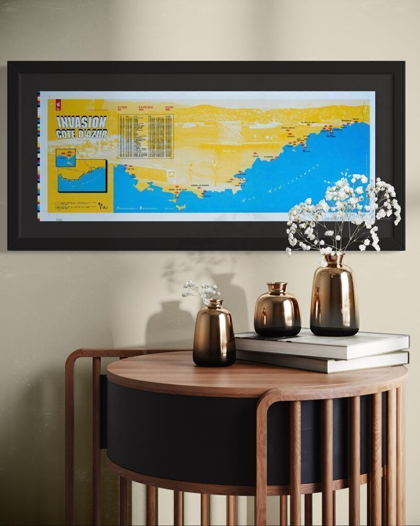 Cote d'Azur Invasion (French Riviera signed Silkscreen)