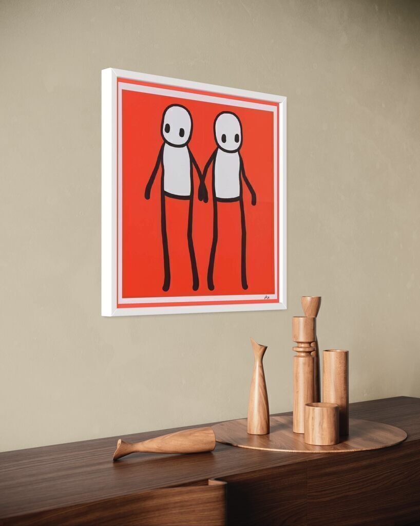 Holding Hands (Hand Signed, Red Variant)
