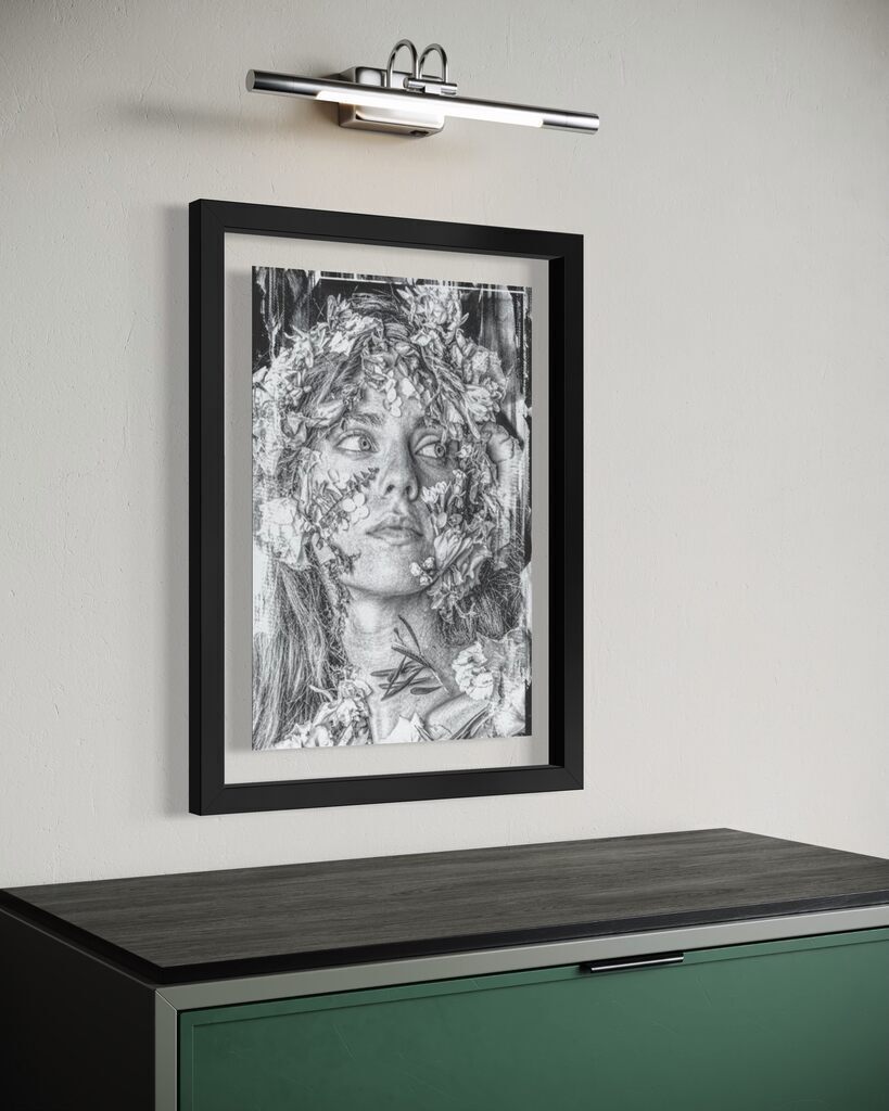 Retrograde; metallic silver