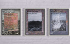 Where the land meets the sea (Set of three signed lithographs)