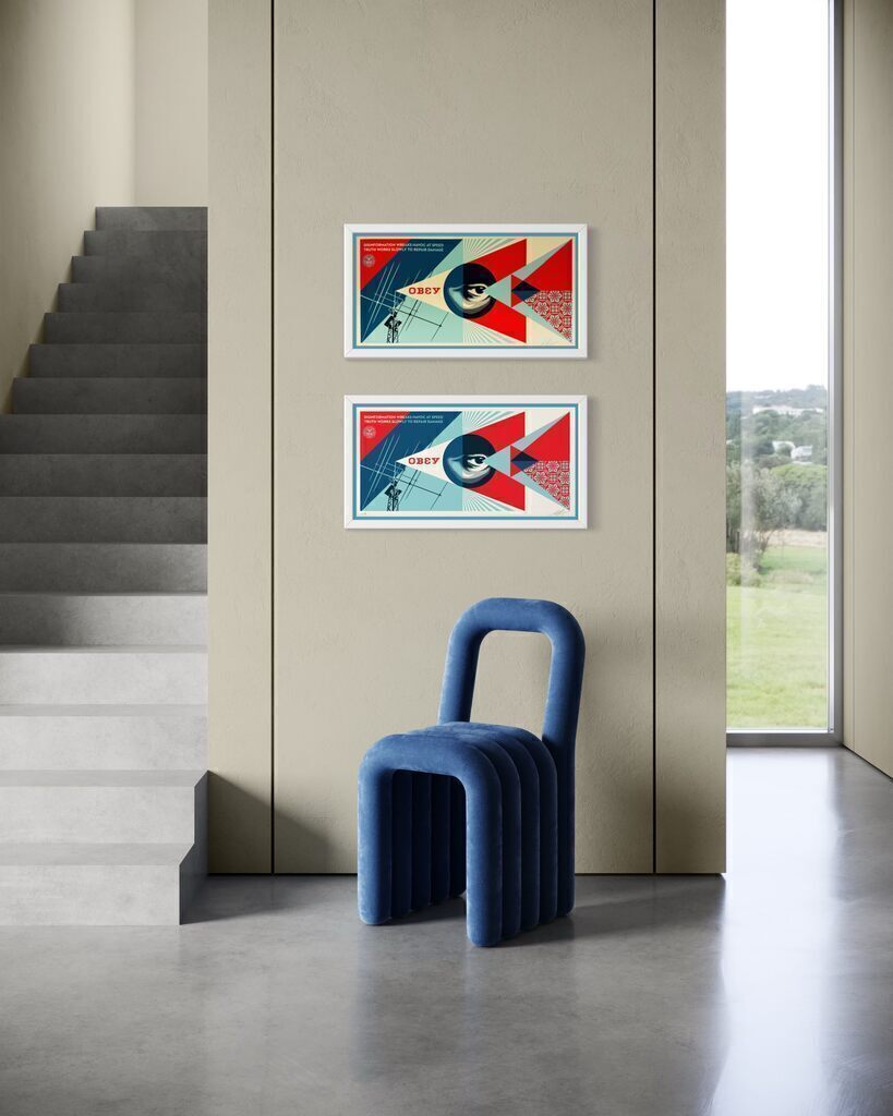 Disinformation Damage Diptych (Two screenprints, White & Cream)