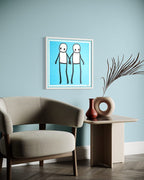 Holding Hands (Hand Signed, Blue Variant)