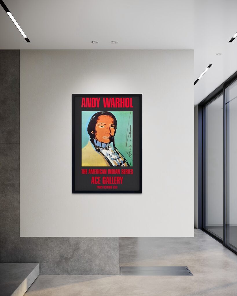 Ace Gallery Exhibition Poster "The American Indian Series" Black (Signed)