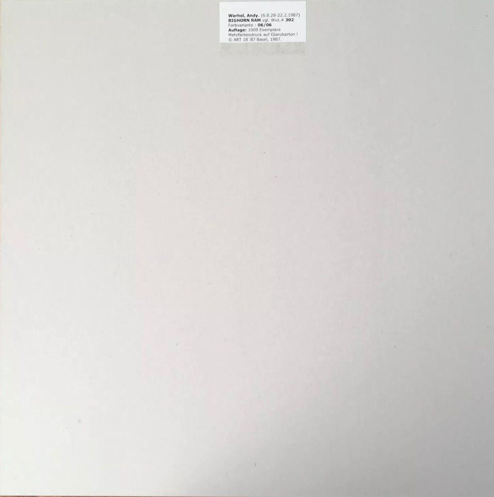 Bighorn Ram  (Art Basel ‘87, Variant 6)