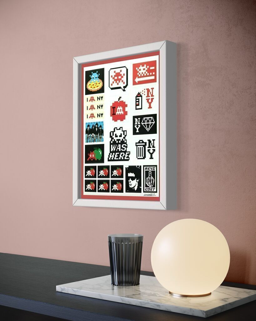 Big Apple (NYC) silkscreen sticker sheet( signed and dated, Stuck up Vol. 2)